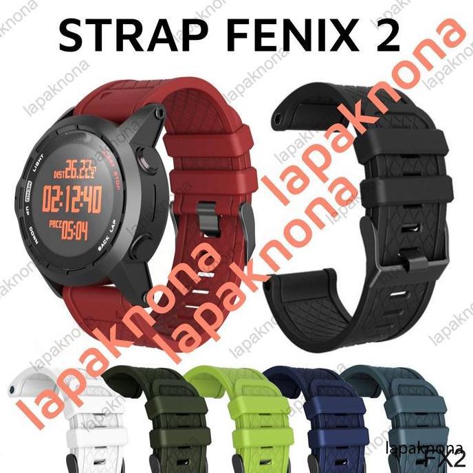 Sale 26mm Strap Garmin Fenix 2 Silicone Diskon