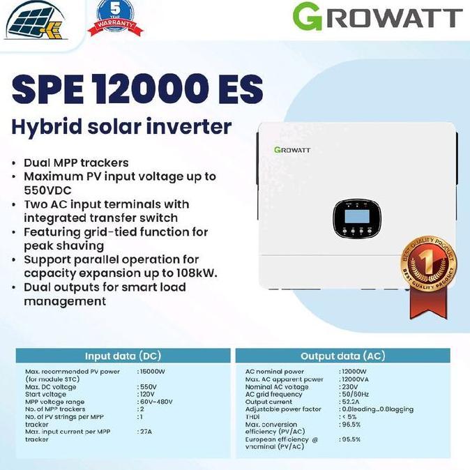 Growatt Hybrid Solar Inverter Spe 12000 Es