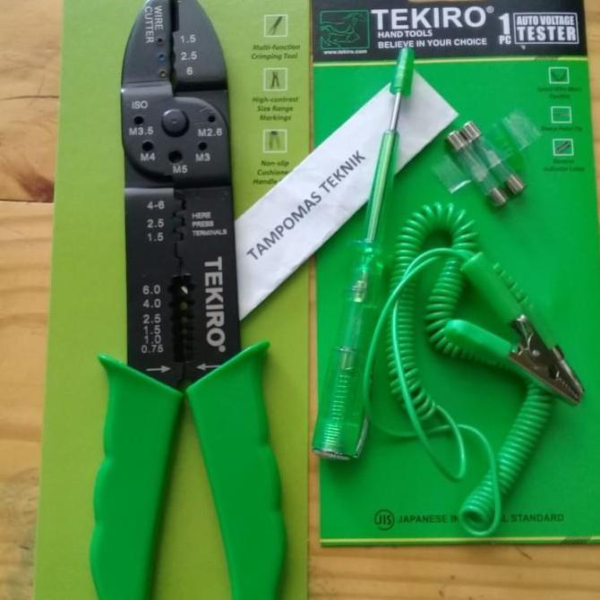 Promo Tekiro Tang Crimping Tool Tang Press Set Tespen DC Tekiro Tespen Aki Diskon