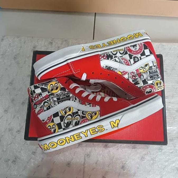 VANS SK8 HIGH X MOON EYES AUTHENTIC 100% ORIGINAL 649MARTK