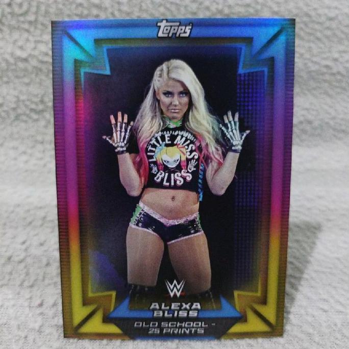 Kartu WWE old school alexa bliss holo (custom card)