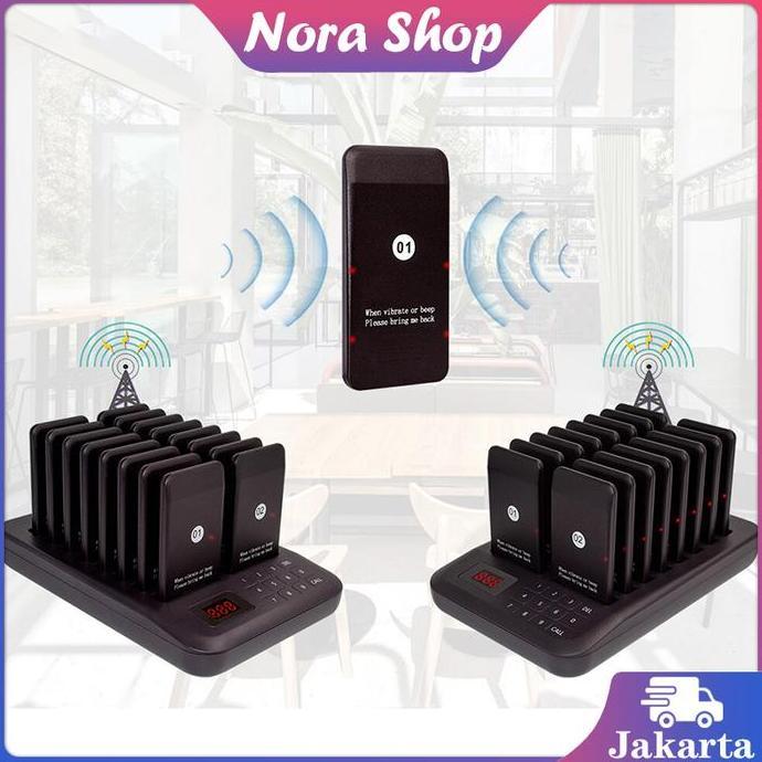 BRUNGSUNG Calling System Restaurant 16 In 1 Wireless Calling System Restaurant