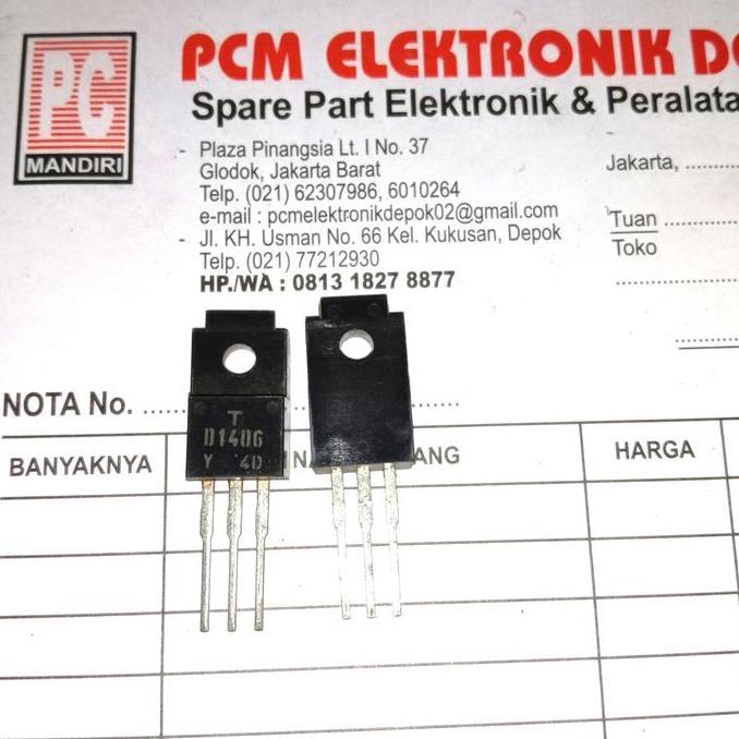 D1406 2SD1406 D 1406 2SD 2 SD1406 TR ORIGINAL TRANSISTOR TO220 TO-220 PCMED