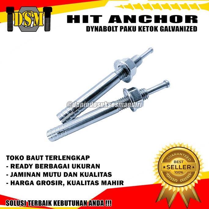 Hit Anchor M12X120 / Dynabolt Paku Ketok 12 Mm / High Angkur 12X120 (12 Cm)