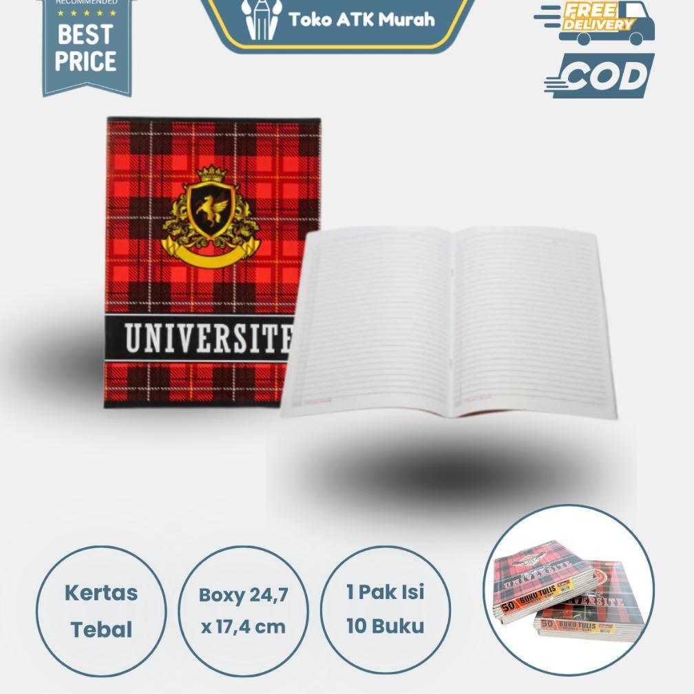 NEW Buku Tulis Boxy 50 Lembar iBook - Buku Tulis Sekolah Ukuran BigBoss (1 Pak isi 10 Lembar) [terba