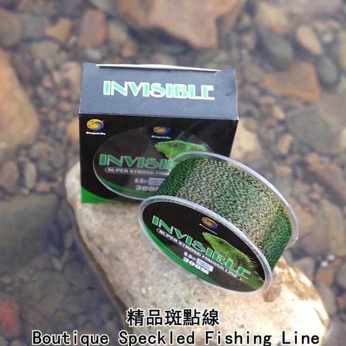 SENAR PANCING SPECKLE HIJAU 300M SENAR INVISIBLE TALI PANCING NILON