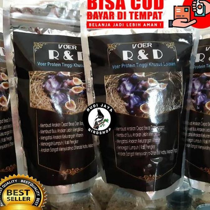 PAKAN VOER R&D RND LOLOHAN ANAKAN BURUNG MURAI KACER PROTEIN TINGGI