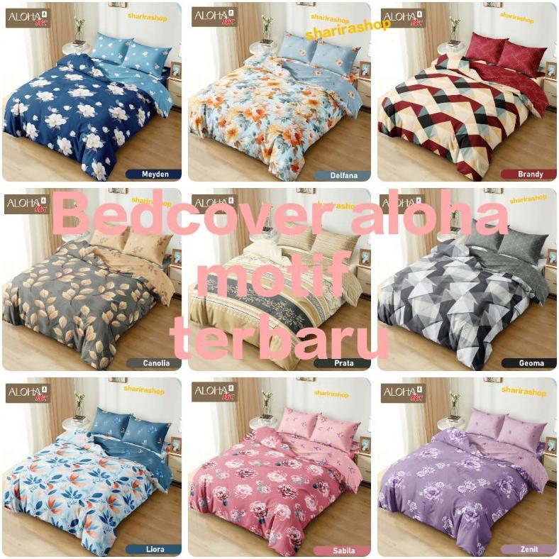 bedcover sed aloha motif, bedcover no 1 bedcover sed murah