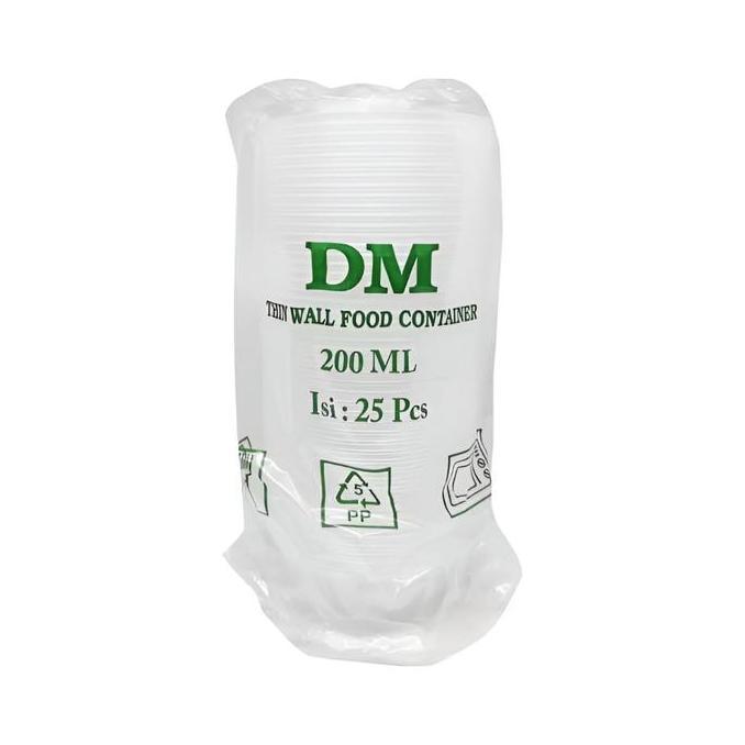 Mangkok Plastik 200ml Kotak Makanan Cup Puding Thinwall Tahan Panas