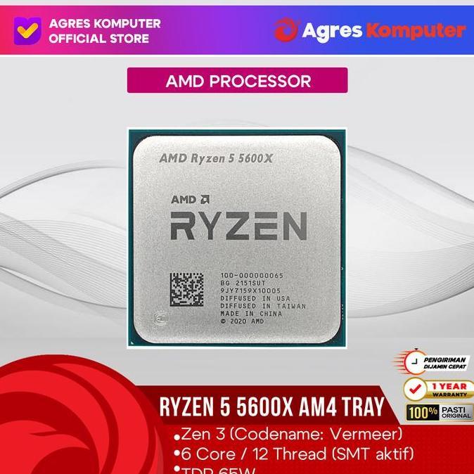 Jeromesos - Amd Processor Ryzen 5 5600X Am4 1Y Tray