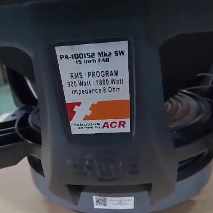 Speaker 15" Sub Woofer / Subwoofer Fabulous 100152 by ACR