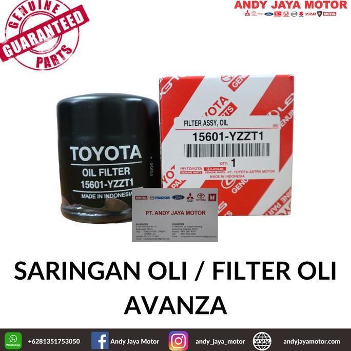 >>>>>] SARINGAN OLI / OIL FILTER TOYOTA AVANZA 2016 PN: 15601-YZZT1
