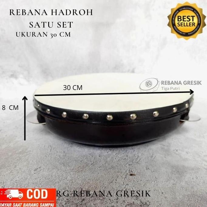 Rebana Hadroh Kualitas Standart full set Bas banjari Banjari Kompang