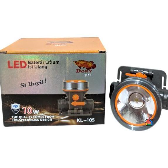 Senter Kepala Dony KL-105 Si Unyil (10W) / Dony Senter Kepala KL-105 / KL 105 / KL105 [Cahaya Putih/