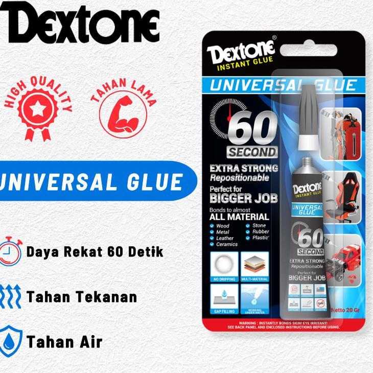 Lem Tetes Universal Glue Gel Dextone/Serbaguna/Lem Sepatu