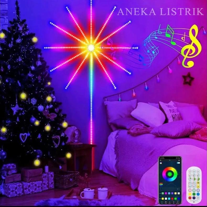 Lampu Led Strip Model Kembang Api / Rockware Firework Led Magic Color Lamp / Lampu Strip Kembang Api