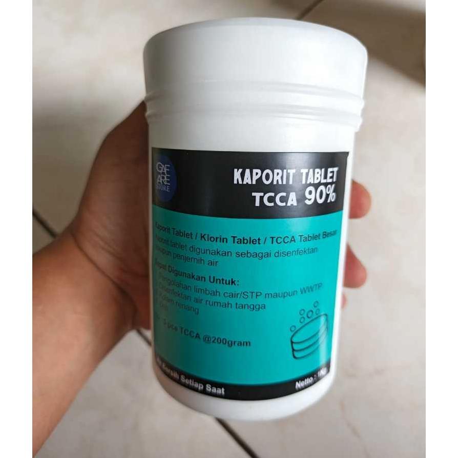 Kaporit Tablet Besar Tcca 90% | Klorin | Klorin Tablet Besar 1Kg | Penjernih Air