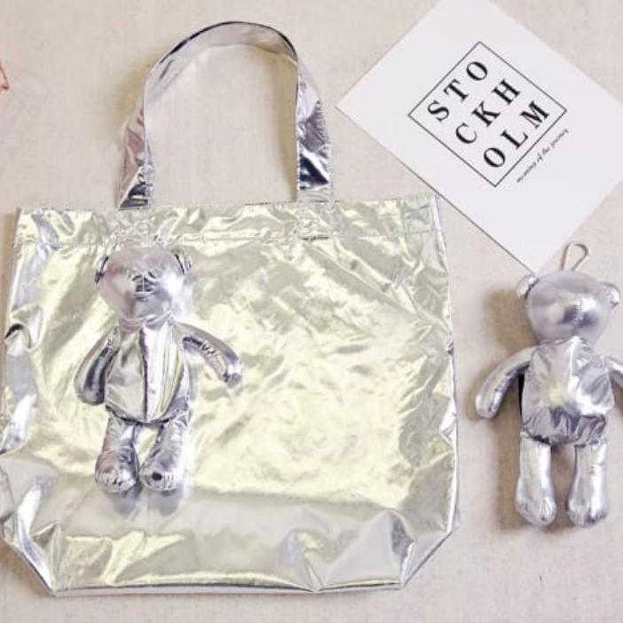 Tote Bag Beruang Shopping Bag Eco Friendly Bag