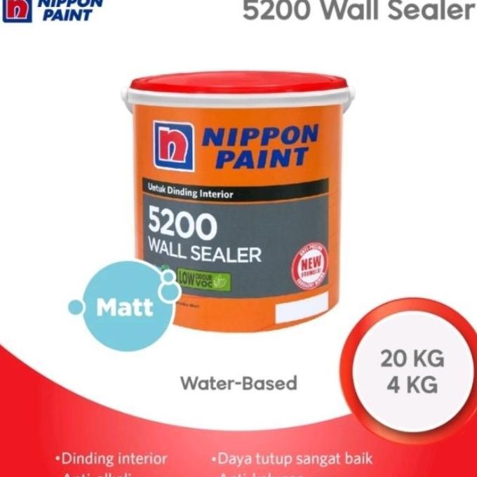 Nippon Paint-5200 Wall Sealer-4Kg-Cat Dasar Dinding  Interior Nippon Paint