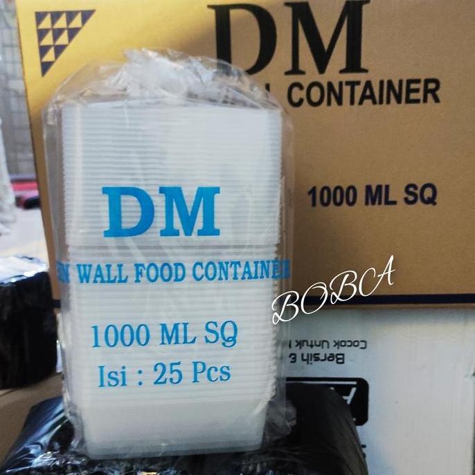 Ready Thinwall 1000Ml Food Container kotak makan isi 25 SET - OTI Pack Non Cod