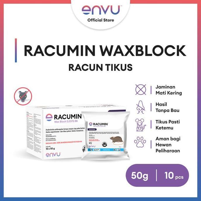 Racumin Racun Tikus Ampuh [Jaminan Mati Kering] Racumin Bundle (10pcs)
