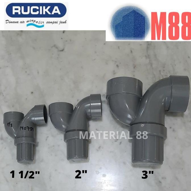 Dominic- P Trap 3 Inch Rucika/ Leher Angsa Pvc