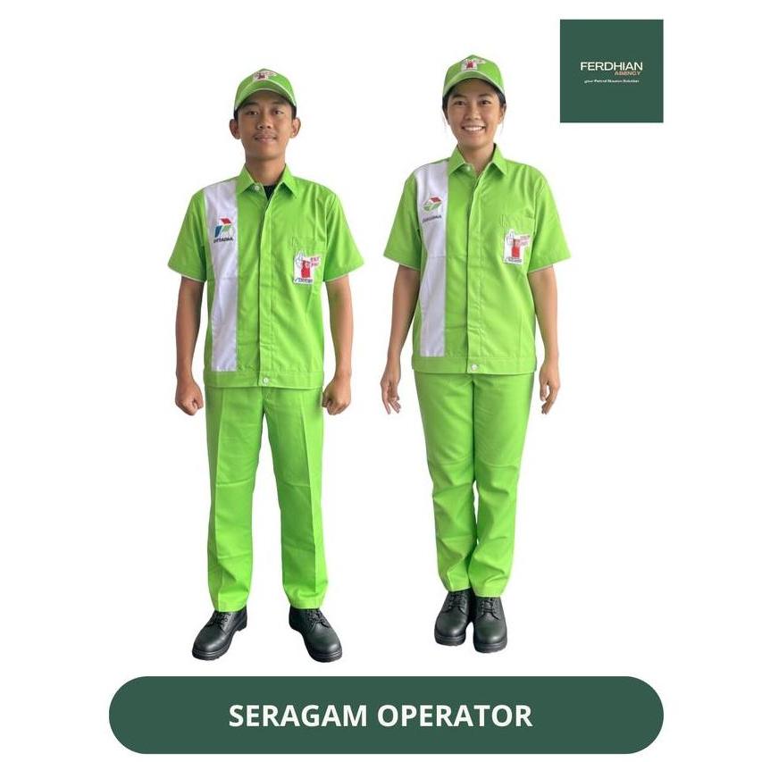 Baju Seragam Cleaning Service/Ob - Seragam Hijau Spbu Pertamina Berkualitas