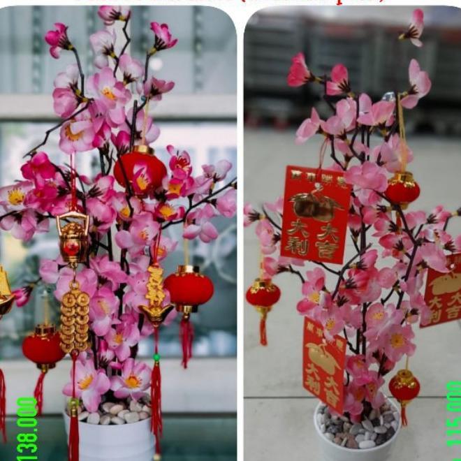 Pohon Bunga Imlek Meihua Angpao Sakura