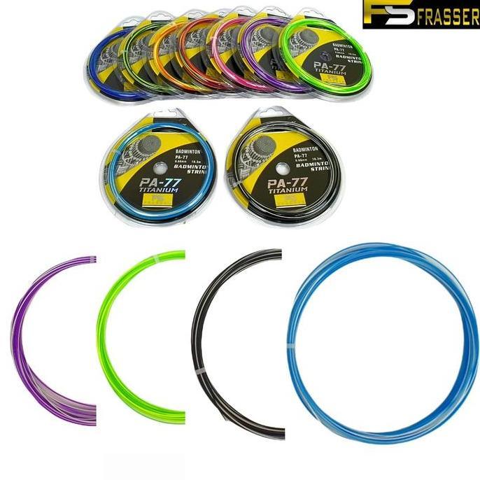 Frasser Senar Raket Badminton Frasser 77 Senar Warna Pelangi