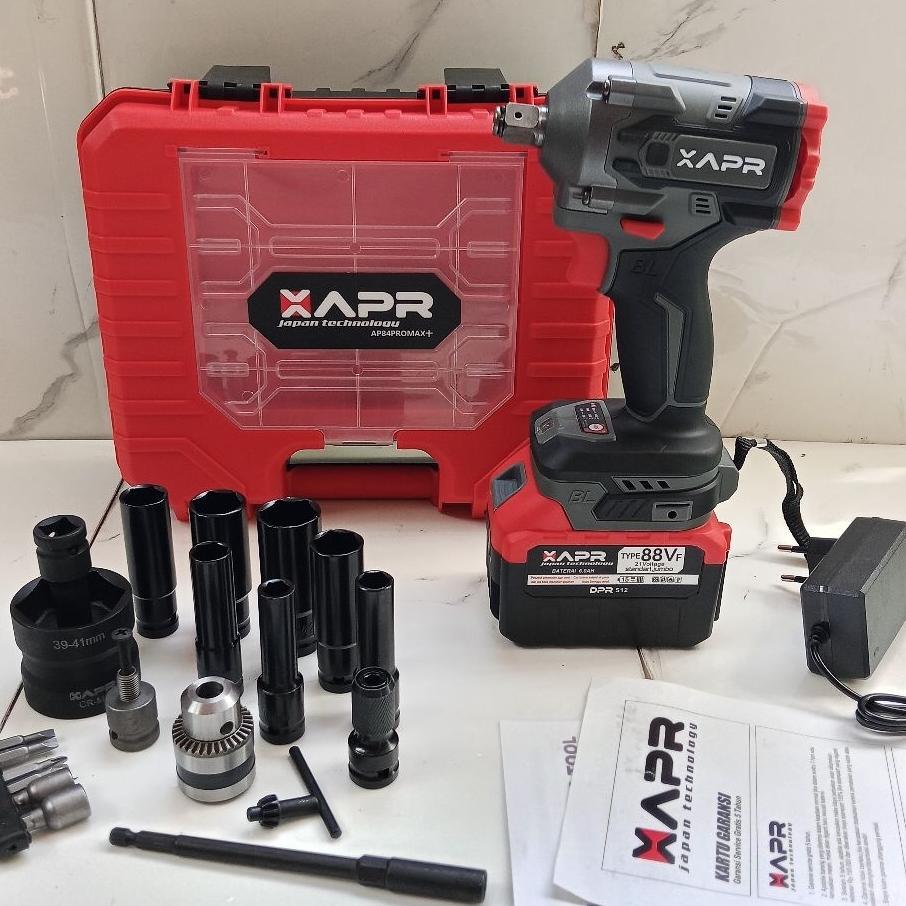 Mesin Impact Wrench Apr Ap84 Promax + 1 Batrai 15Cell Xapr Ap84Promax+ Ap84Promax