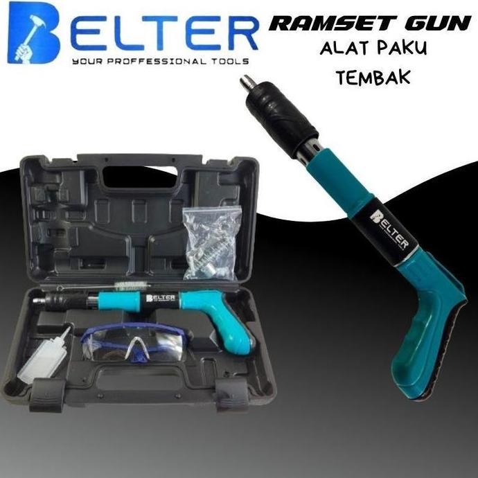 LAMPOM LUMOS Nail Gun Fastening Gun Ramset Gun Alat Paku Tembak Paku Tembok Beton Paku Lurus Mini / 