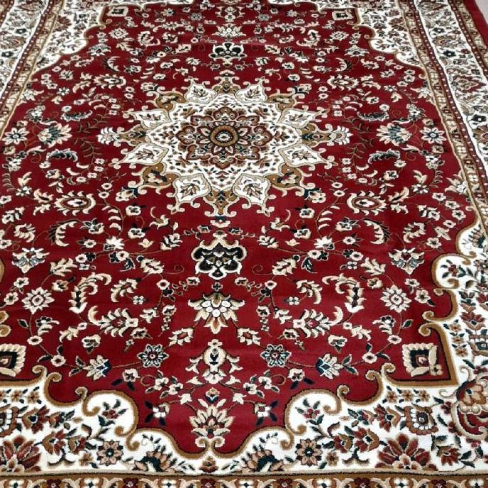 Karpet motif turki klasik 170 x 230 permadani merah berkualitas LAS