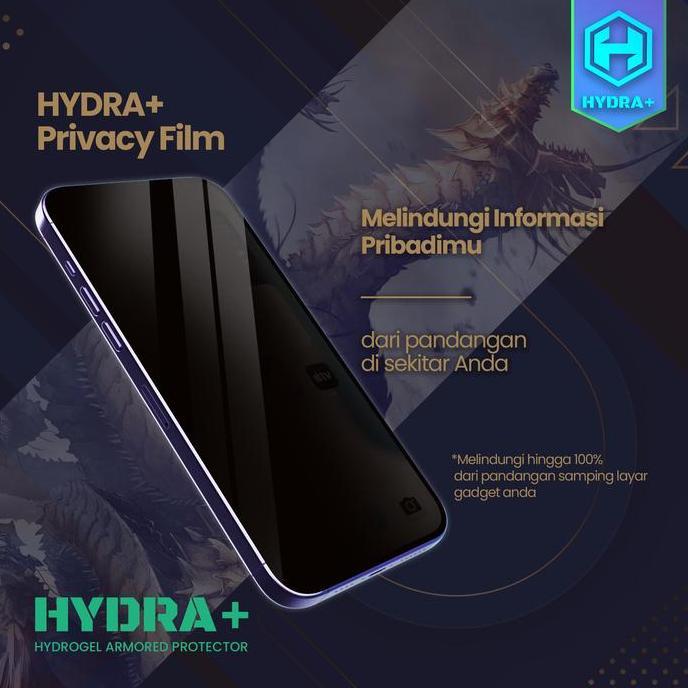 Acc- Iphone 12 Pro Max Hydra+ Tempered Glass Anti Spy Auto - Anti Gores