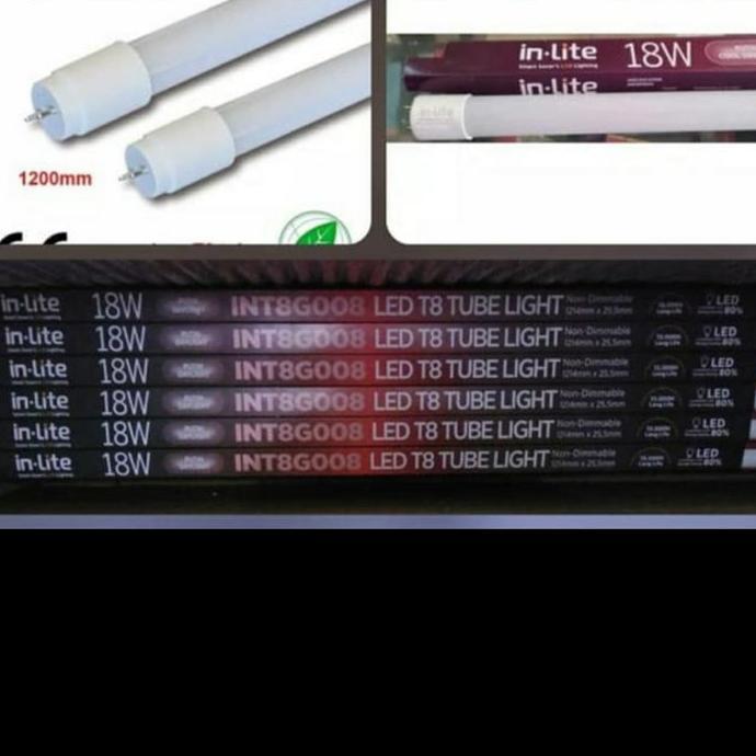 Kilat- New- Lampu Tl T8 18T Inlite Tube 18T Led Inlite 120Cm Putih