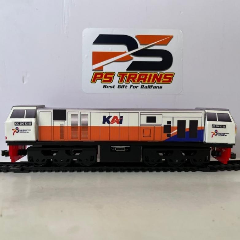 [viral] [ MODE CHARGER ] DOUBLE DINAMO MAINAN LOKOMOTIF KERETA API INDONESIA CC206 HUT KAI 78 NEW GE