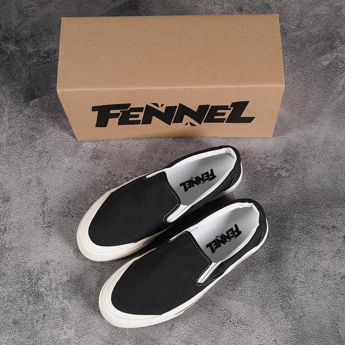 Virlokina- N00926 Sepatu Distro Slip On Motif Fennel Terbaru 