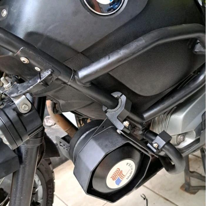 New Klakson Horn Sirene Tanpa Modul + Auxiliary Switch Horn Siren U Harley Goldwing Bmw Re Original 