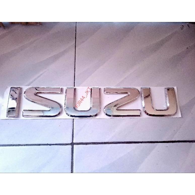 emblem logo isuzu truck elf kabin depan/ logo emblem isuzu elf chrome / emblem isuzu elf nkr nhr Dis