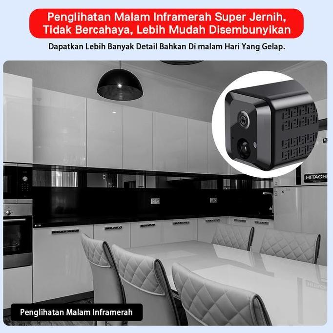 Camc- Xihancam 5Mp Cctv Mini Sim Card 4G Kamera Kecil Baterai Cctv Mini Tersembunyi Tanpa Kabel Kone