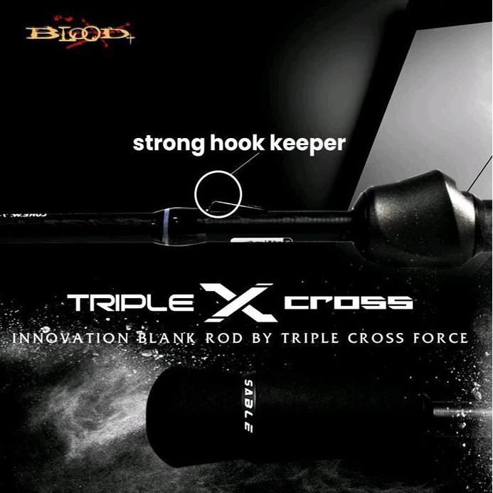 Joran Blood Sable Triple X Cross Carbon Solid Full Black