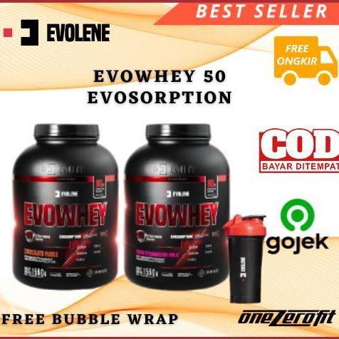 EVOLENE EVOWHEY With EVOSORPTION 1750 Gram 50 Serving Sajian New Evolene Whey Protein Concentrate Is