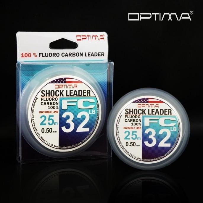 Fishing- Senar Pancing Leader Optima Fluorocarbon 32/41/53Lbs 25M