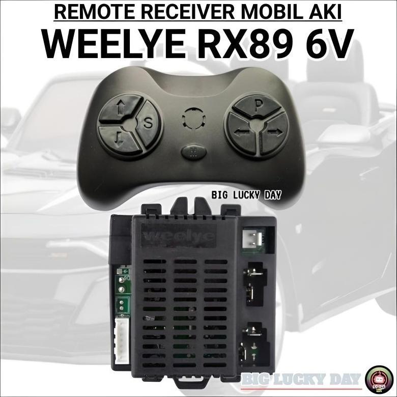 RECEIVER REMOT WEELYE RX89 6V 7PIN MOBIL AKI MODUL IC RESEIVER RECIVER RX 89 PENGGANTI RX60 6VOLT 7 