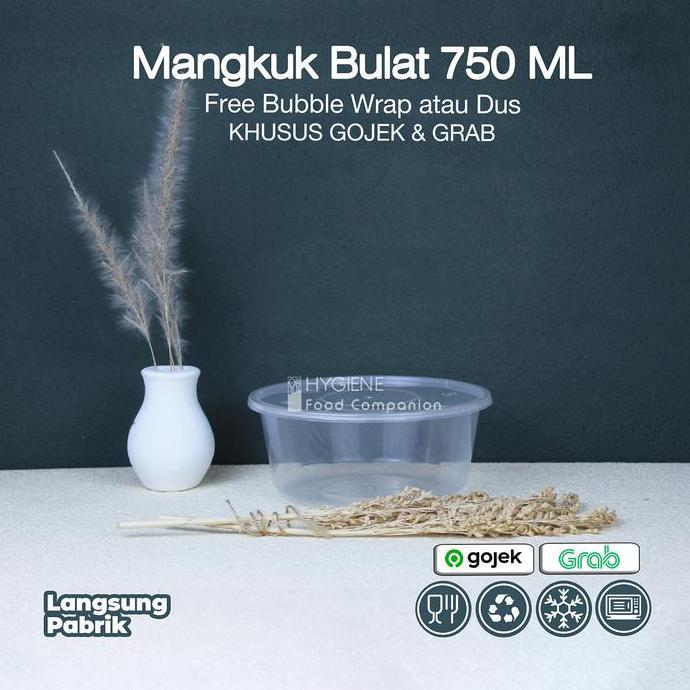 Thinwall Bulat 750 ml Mangkok - Roundbowl 750ml - Mangkok Bulat 750ml