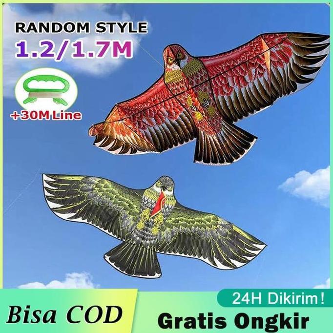 VGP 1.2/1.7 M LAYANGAN ELANG Jumbo mainan layang layang Anak ke layangan layanglayang naga Layangan 