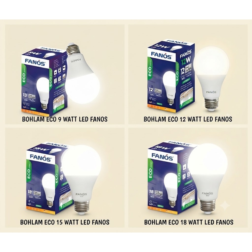 LAMPU BOHLAM ECO VARIAN FN099 FN122 FN155 | 9 Watt/12 Watt/15 Watt/18 Watt