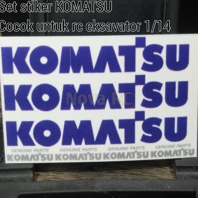 Promo Set stiker KOMATSU untuk kendaraan kontruksi 1/14 rc eksavator Diskon