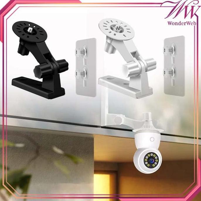 TOQMIJIN Stand CCTV Holder Bracket Tempat CCTV Model V380 Dudukan CCTV Tempel Rotasi 180 Tatakan CCT