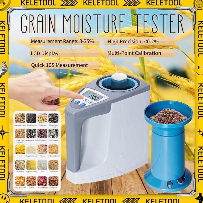 Grain Moisture Meter LDS-1G Alat Ukur Kadar Tester Air Kopi Jagung Alat Test Kadar Air Biji-Bijian T