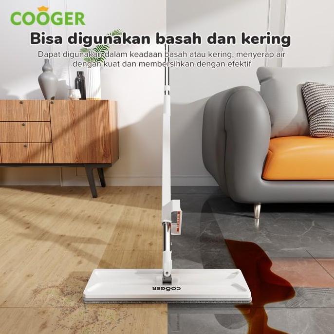 Clone- Cooger Pel Lantai Otomatis Pel Tarik Peras Alat Pel Lantai Super Mop